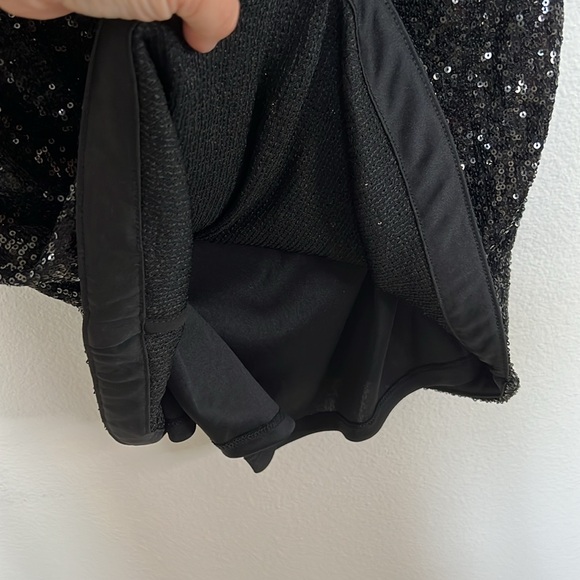 NWT Hilary Radley Black Sequin Mini Dress sz S - Picture 5 of 6
